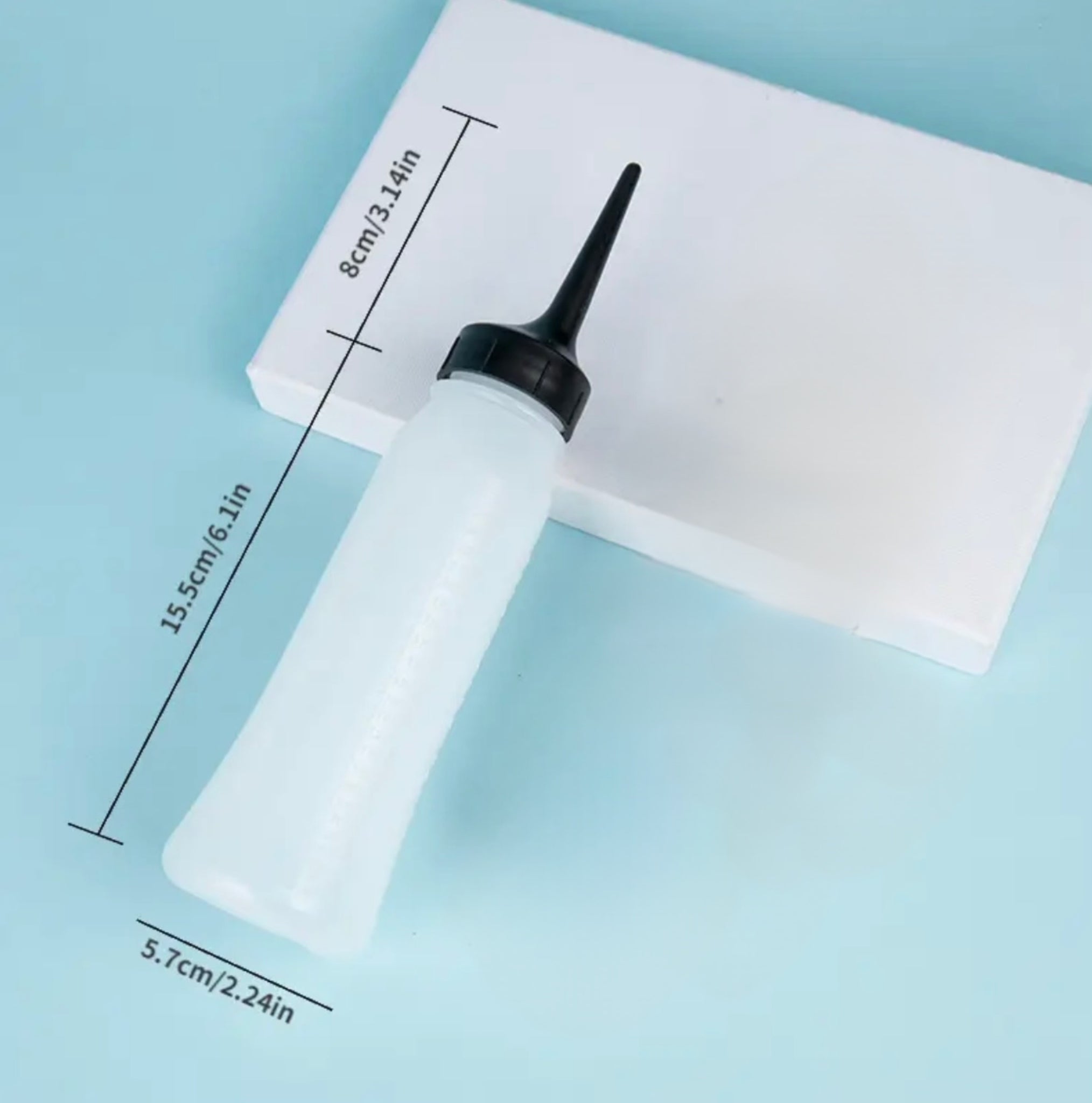 زجاجة صبغ الشعر - أداة ضغط بلاستيكية لصالونات التجميل مع طرف دقيق