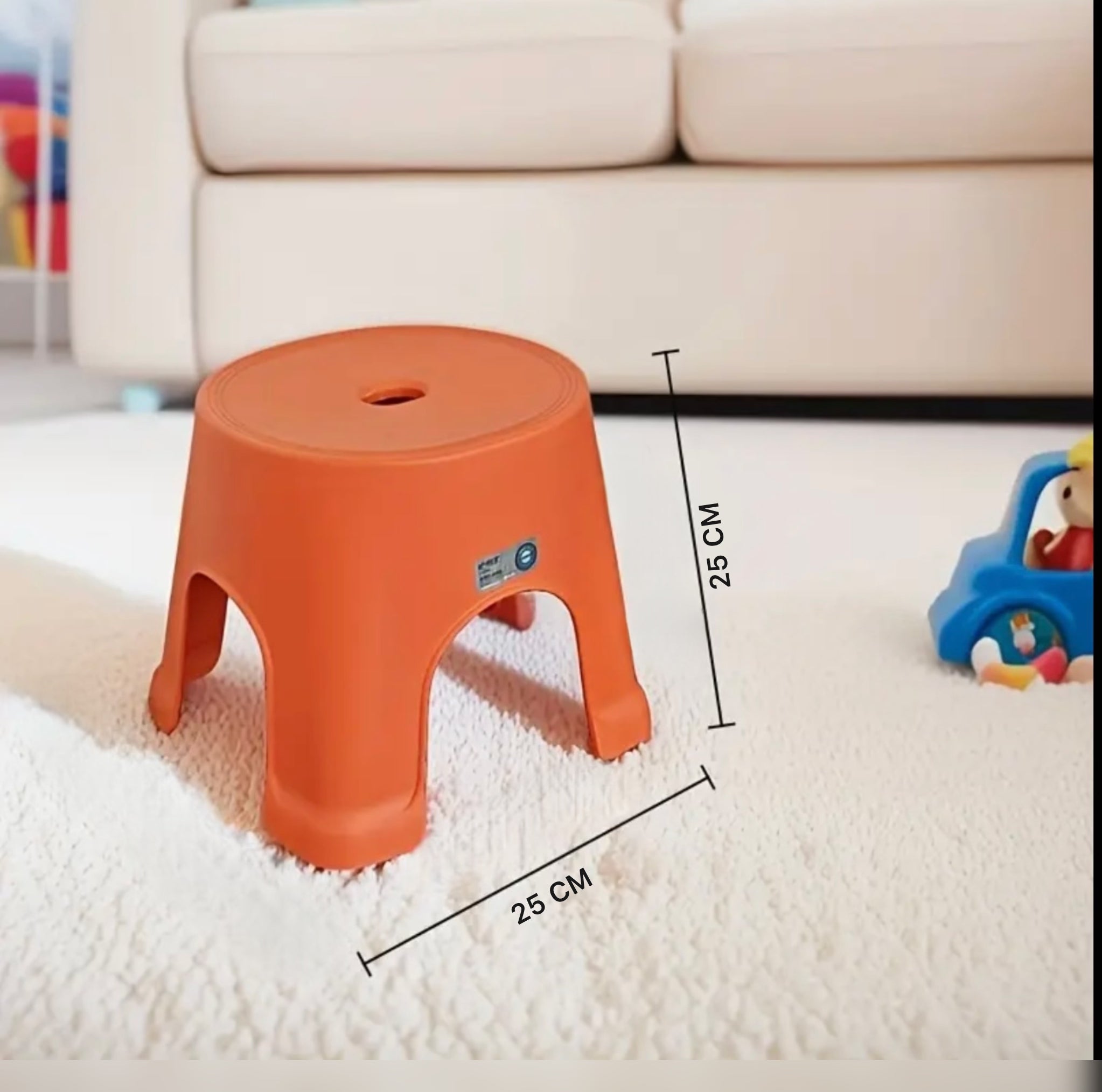 Stackable Stool - Durable, Non-Slip, Stylish Low Chair, Suitable for Kitchen, Bedroom, Living Room - Thick, Sturdy Shoe Changing Bench, Bath Chair..