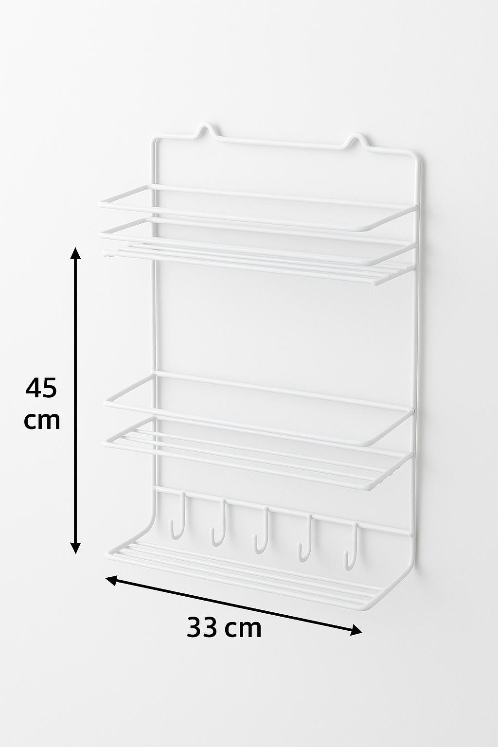 منظم رف تخزين الحمام الأبيض شديد التحمل فوق المرحاض.